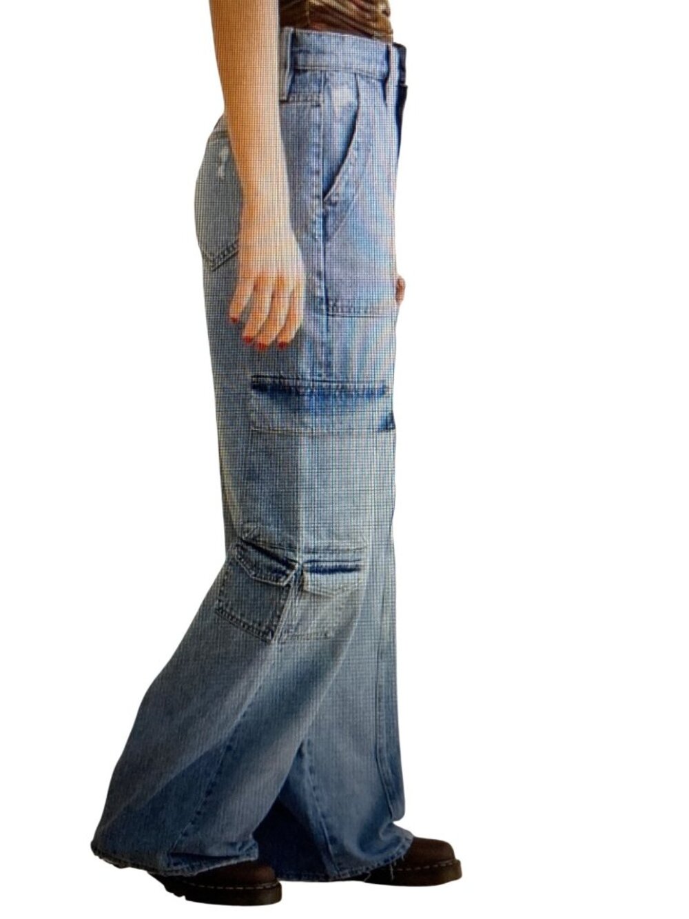 Hidden Women's Nori Wide Leg High Rise Cargo Jeans26 NWT - Picture 4 of 10